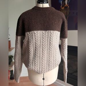 J Crew Merino Wool Cable Knit Sweater